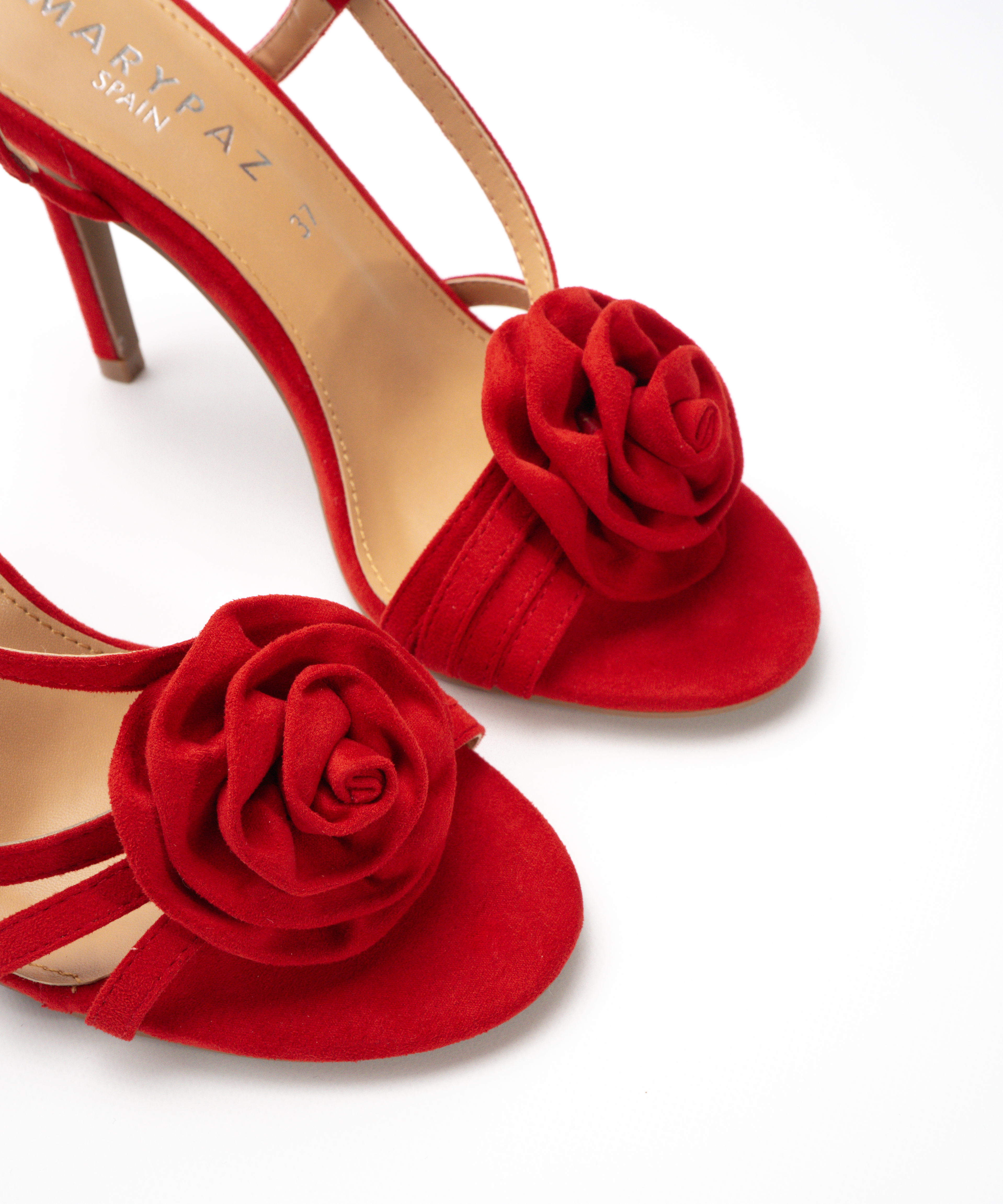 Sandalias tacón adorno flor image number null